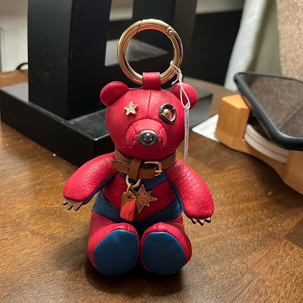 COACH x Marvel Collab Keychain CAPTAIN MARVEL